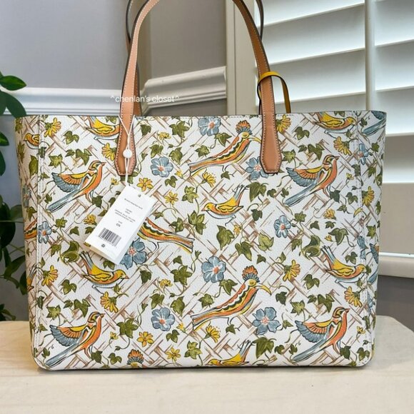 🔥NeW! Tory Burch Blake Print Tote - Picture 4 of 13